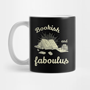 Bookish and Fabulous Bookworm Vintage Mug